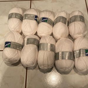 NWT 10 Phildar Wool and Acrylic Skeins of Yarn